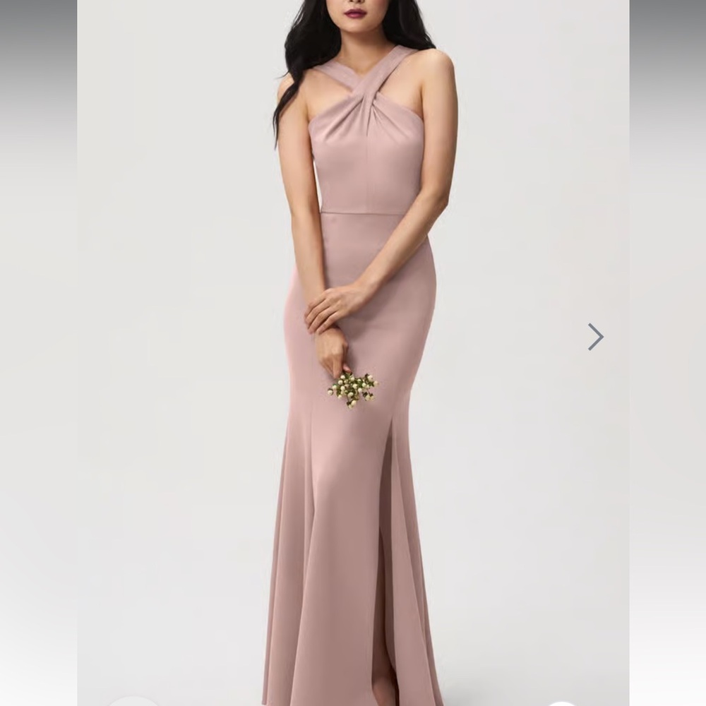 Anthropologie Strapless Mauve Dress